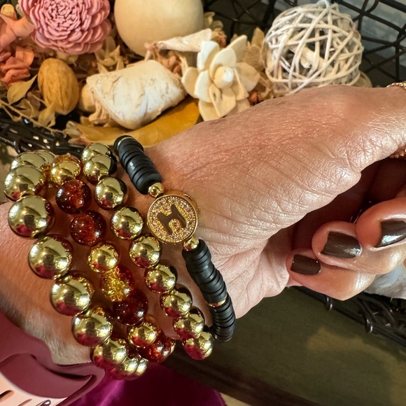 Letter “M” Beaded Bracelet - Picture 3 of 5